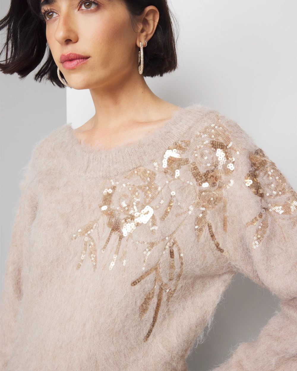 Sequin sweater deals